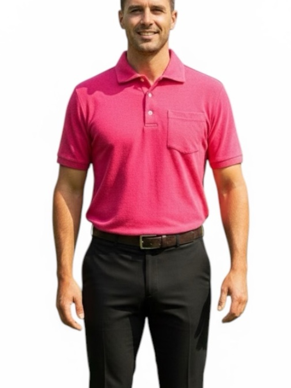 Cremieux Terry Cloth Polo Shirt West Indies Collection Supima Cotton Men's Sz M
